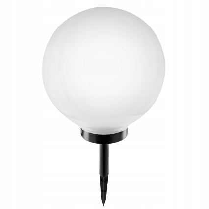LED-Solarleuchte LED/1,2V 6500K 200 mAh Ø 30 cm IP44 weiß/schwarz