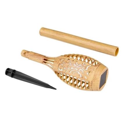 LED-Solarlampe MINISPARK BAMBOO LED/1,8W/5,5V IP44 600 mAh beige