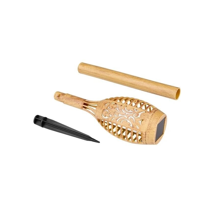 LED-Solarlampe MINISPARK BAMBOO LED/1,8W/5,5V IP44 600 mAh beige