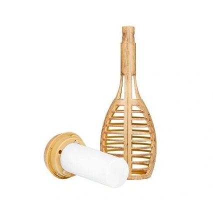 LED-Solarlampe MINISPARK BAMBOO LED/1,8W/5,5V IP44 600 mAh beige