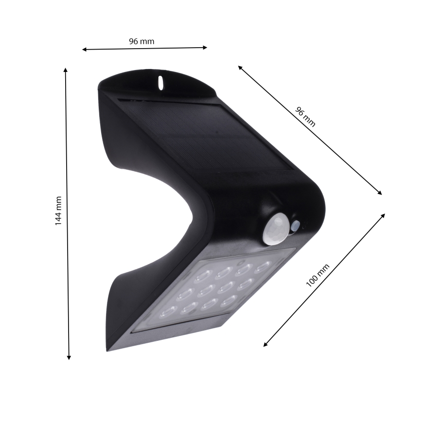 LED-Solarleuchte mit Bewegungssensor LED/1,5W/1200 mAh 3,7V IP65