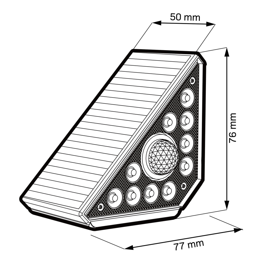LED-Solarleuchte mit Sensor ARI LED/4,5W/3,7V 600 mAh IP44 weiß