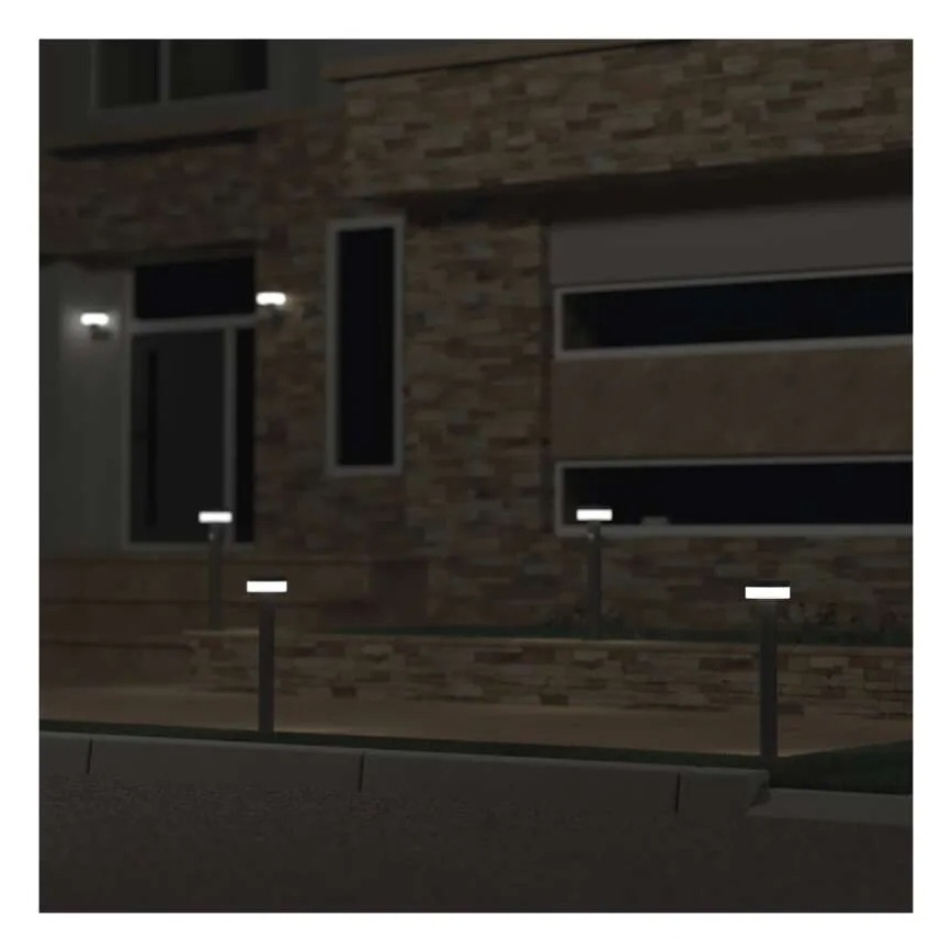LED-Solarleuchte mit Sensor LED/2W/3,7V 1200 mAh IP44 50 cm