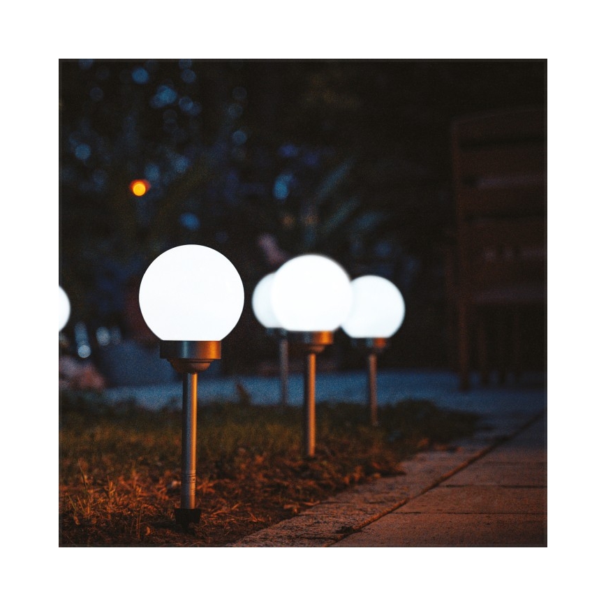 LED-Solarleuchte SPHERE LED/1,2V 4000K IP44 200 mAh Ø 20 cm