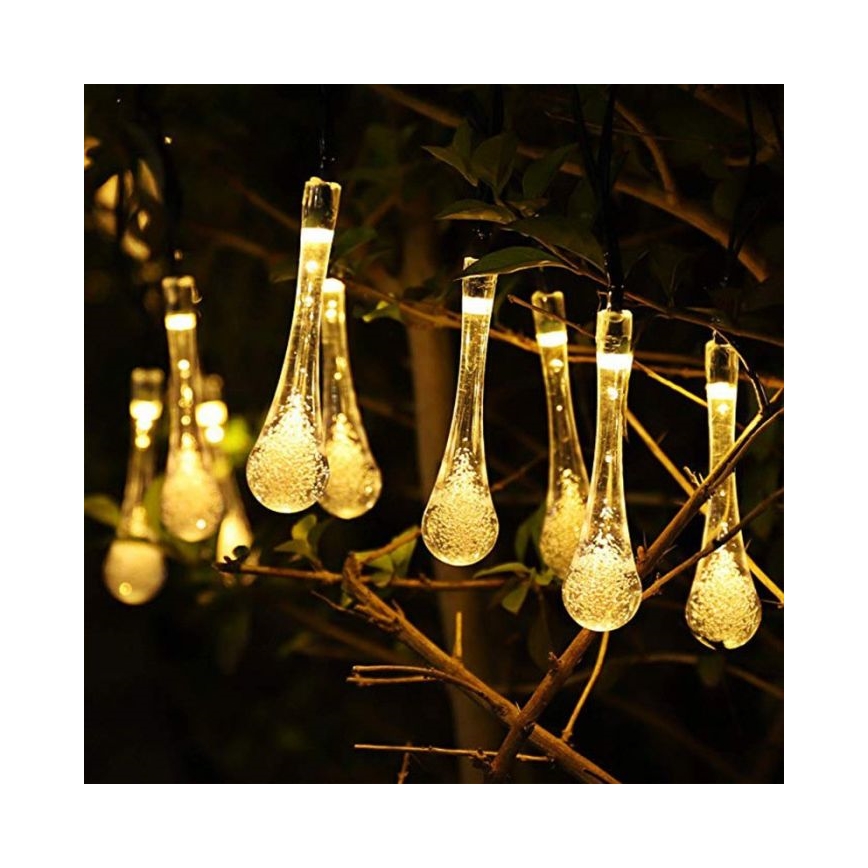 LED-Solarlichterkette mit Dämmerungssensor 20xLED/0,72W/1,2V 600 mAh 4,7m IP44