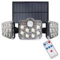 LED Solarstrahler mit Bewegungs- und Dämmerungssensor LED/20W/3,7V 1200 mAh IP44 + Fernbedienung