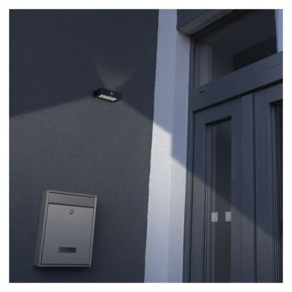 LED-Solarstrahler mit Bewegungssensor LED/3,7V 1200mAh 4000K IP65 schwarz