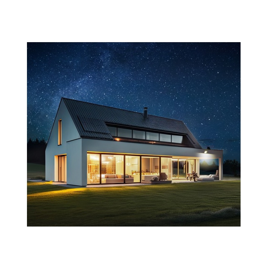 Dimmbarer LED-Solarstrahler mit Sensor LED/10W/3,7V 3000/4000K IP65 3600 mAh + Fernbedienung