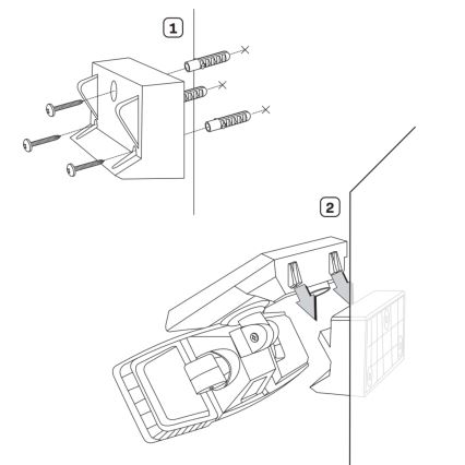 LED-Solarstrahler mit Sensor TRIO LED/0,6W/3,7V IP44