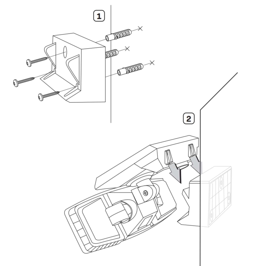LED-Solarstrahler mit Sensor TRIO LED/0,6W/3,7V IP44