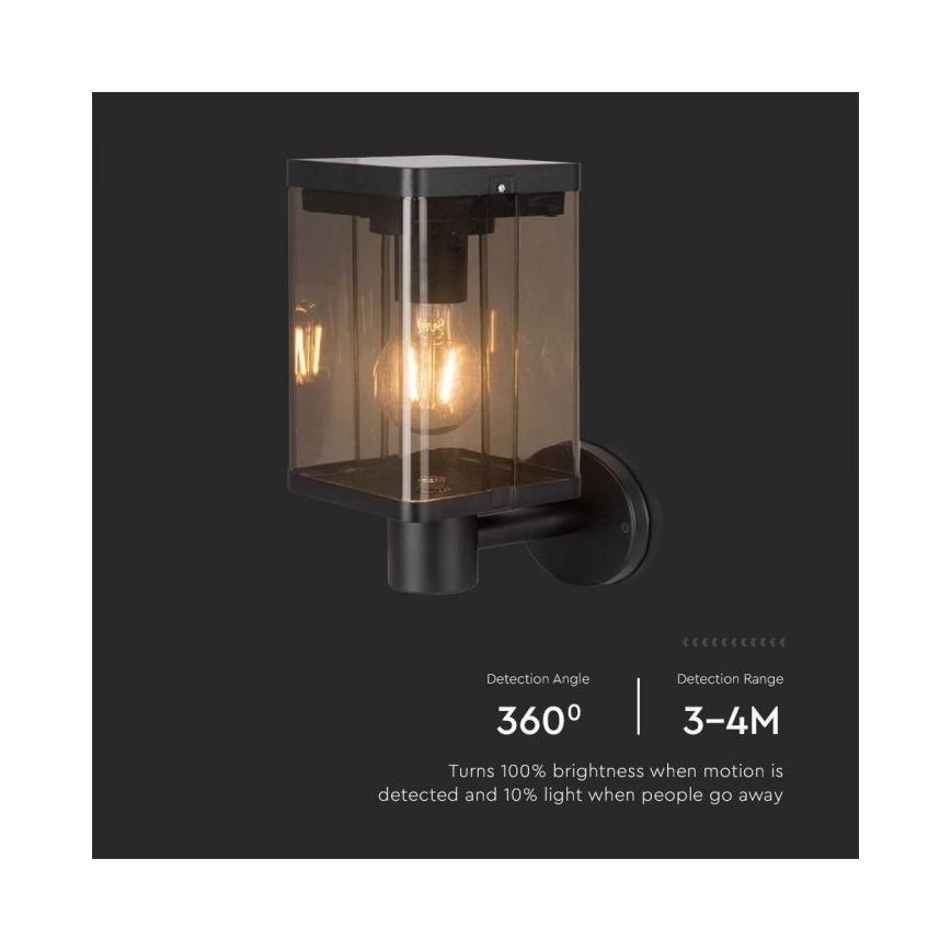 LED-Solarwandleuchte für den Außenbereich mit Sensor LED/2,5W/3,7V 3000K IP54