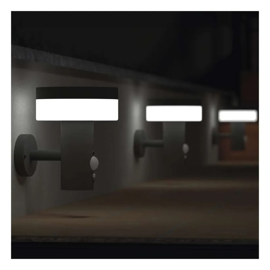 LED-Solarwandleuchte mit Sensor LED/2W/3,7V 1200 mAh IP44