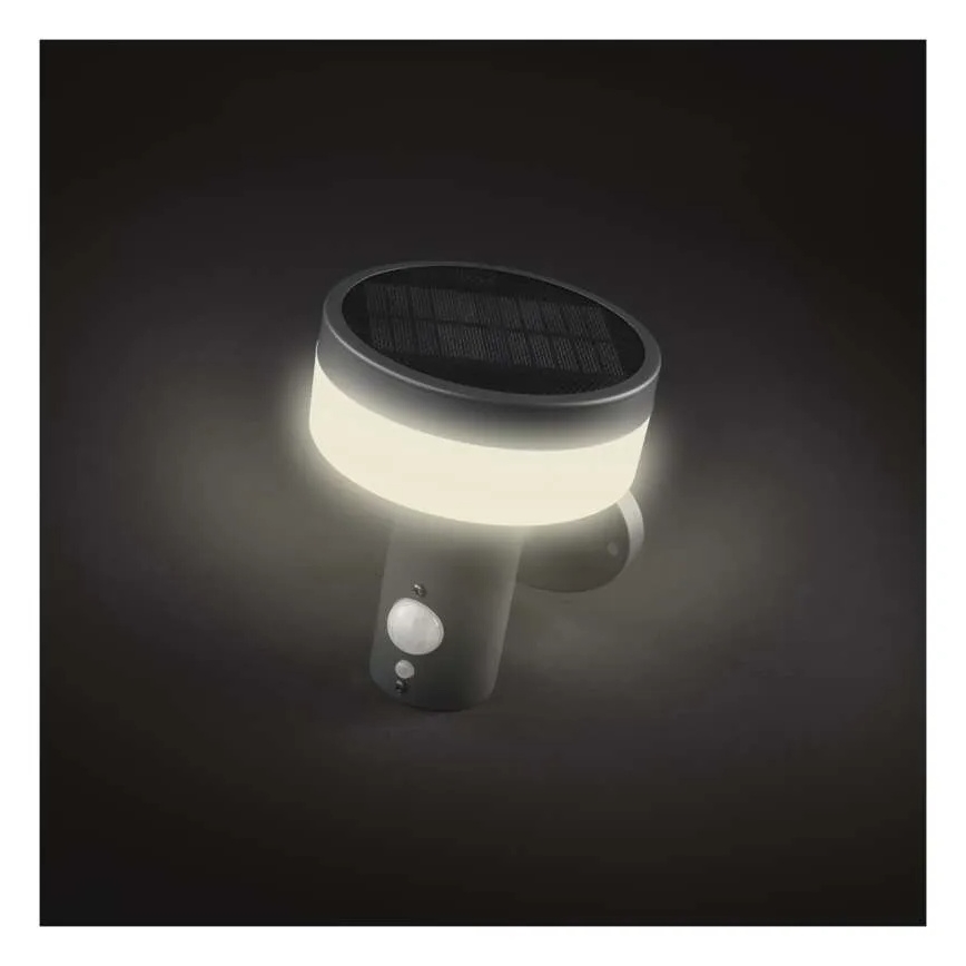 LED-Solarwandleuchte mit Sensor LED/2W/3,7V 1200 mAh IP44