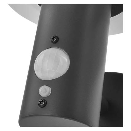 LED-Solarwandleuchte mit Sensor LED/2W/3,7V 1200 mAh IP44
