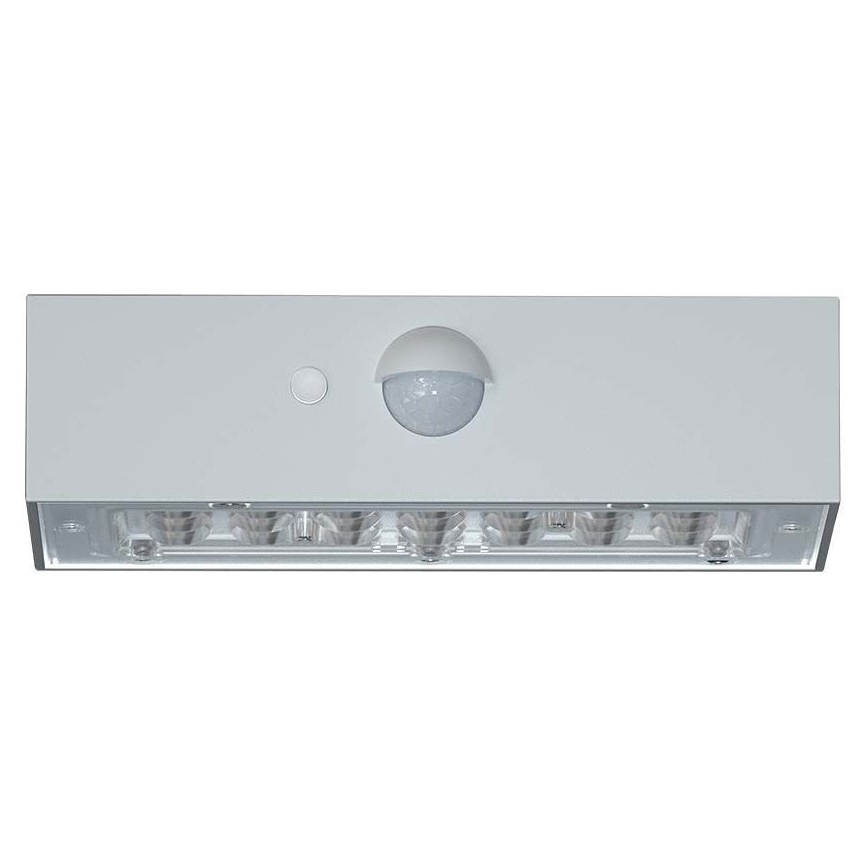 LED-Solarwandleuchte mit Sensor LED/3W/3,7V 3000K/4000K IP65 weiß
