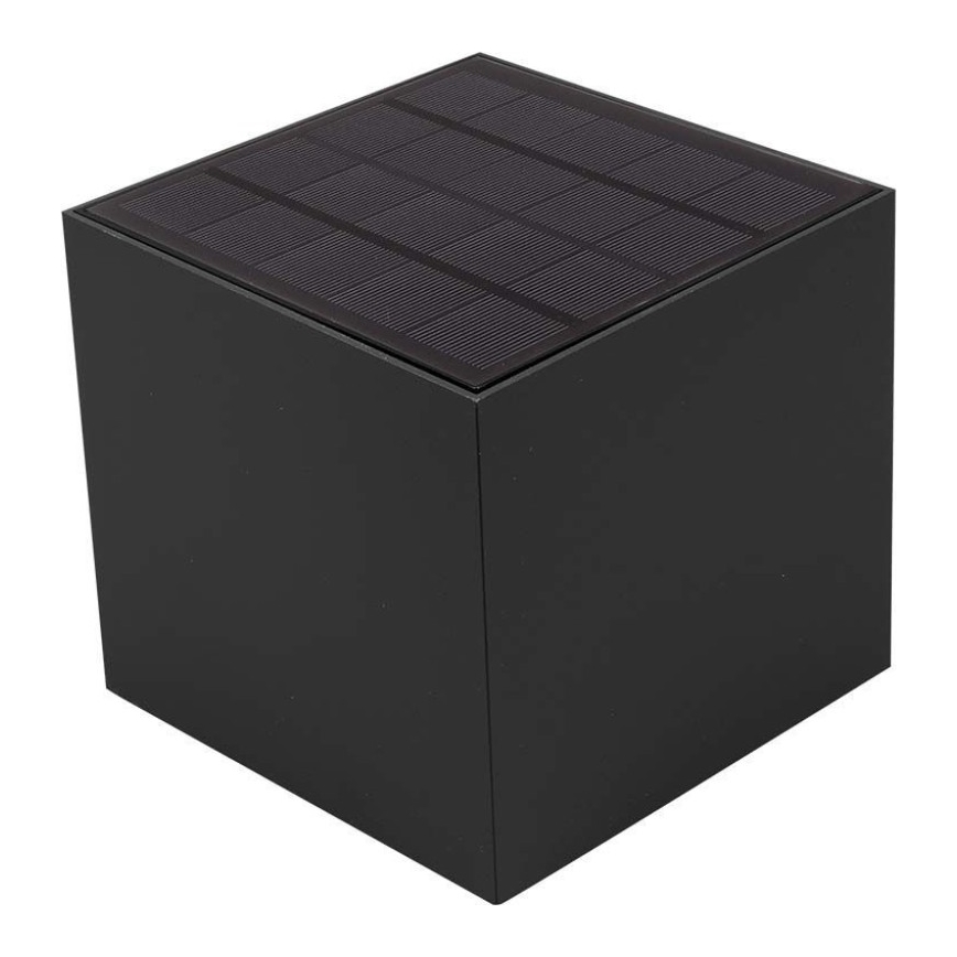 LED-Solarwandleuchte mit Sensor LED/3W/3,7V IP65 4000K schwarz