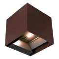 LED-Solarwandleuchte mit Sensor LED/9W/3,7V 3000/4000/5000K 2600 mAh IP65 braun