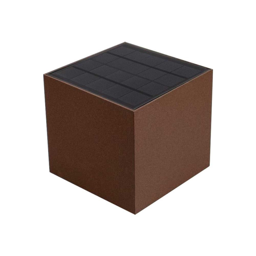 LED-Solarwandleuchte mit Sensor LED/9W/3,7V 3000/4000/5000K 2600 mAh IP65 braun