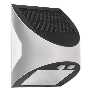 LED-Solarwandleuchte mit Sensor LUMI LED/3,7W 1200mAh IP54 weiß