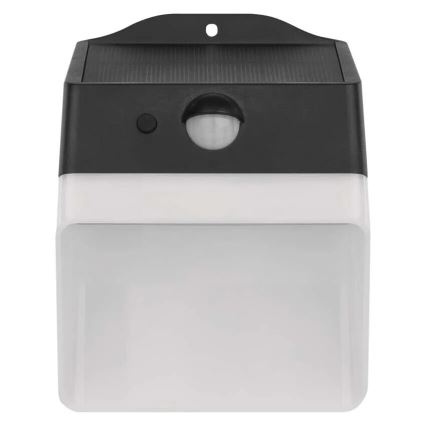 LED-Solarwandleuchte mit Sensor LUMI LED/3,7W IP65 schwarz