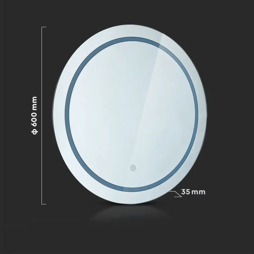 LED Specchio retroilluminato riscaldato per bagno LED/25W/230V IP44 3000K/4000K/6400K