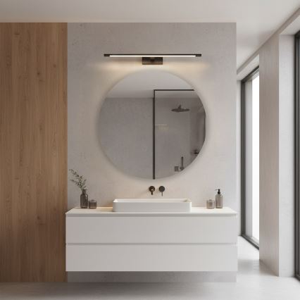 LED-Spiegelleuchte für das Badezimmer KLIMT LED/12W/230V 3000/4000/6000K 60 cm IP44 schwarz