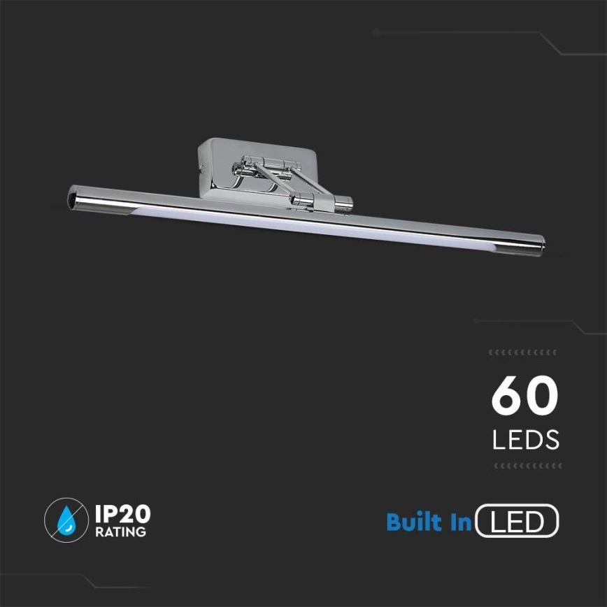 LED Spiegelbeleuchtung LED/13W/230V 3000K 64cm chrom-