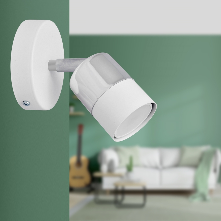 LED Spot mural LED TUBSSON 1xGU10/4,8W/230V blanc/chrome brillant