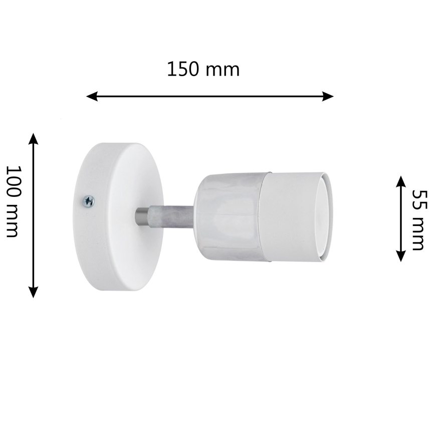 LED Spot mural LED TUBSSON 1xGU10/4,8W/230V blanc/chrome brillant