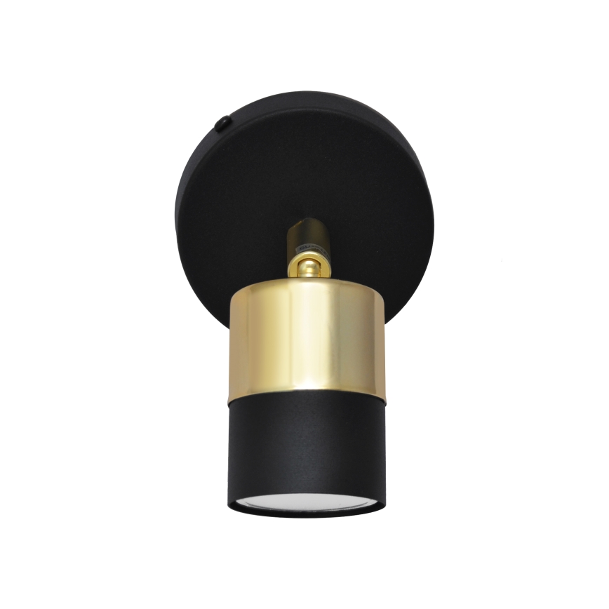 LED Spot mural LED TUBSSON 1xGU10/4,8W/230V noir/doré