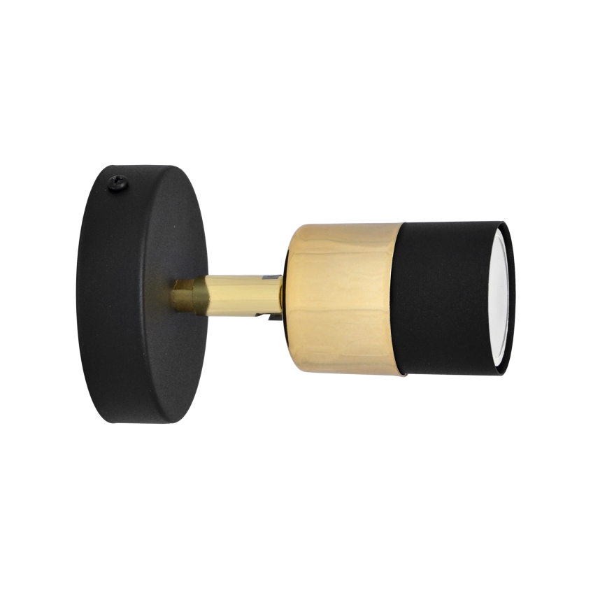 LED Spot mural LED TUBSSON 1xGU10/4,8W/230V noir/doré