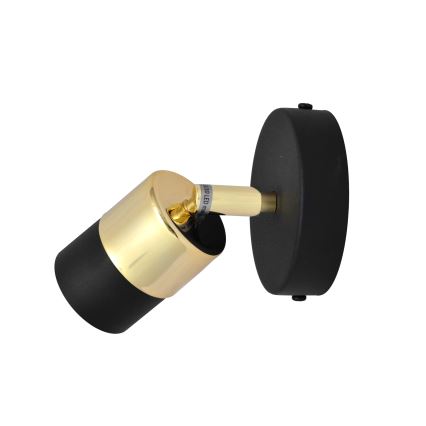 LED Spot mural LED TUBSSON 1xGU10/4,8W/230V noir/doré