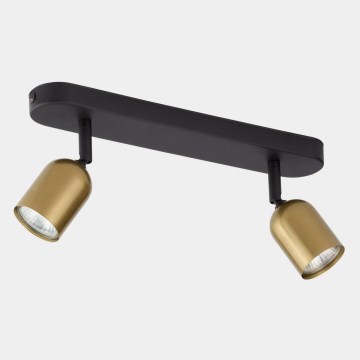 LED-Spot TOP 2xGU10/10W/230V gold/schwarz
