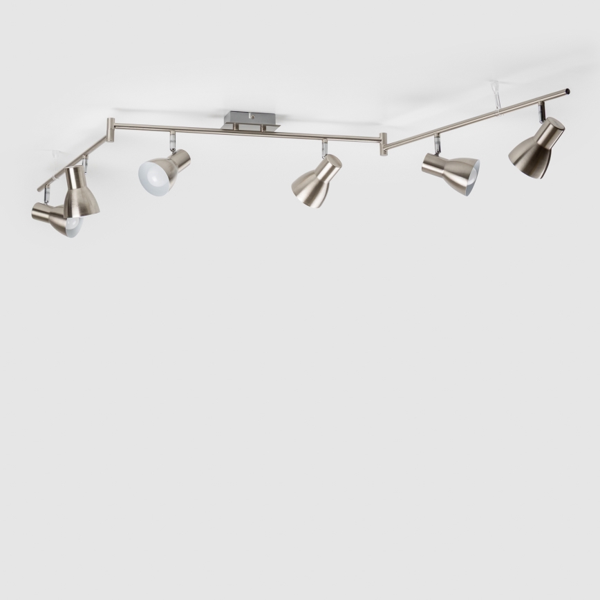 LED-Spotleuchte 6xE14/5W/230V mattchrom