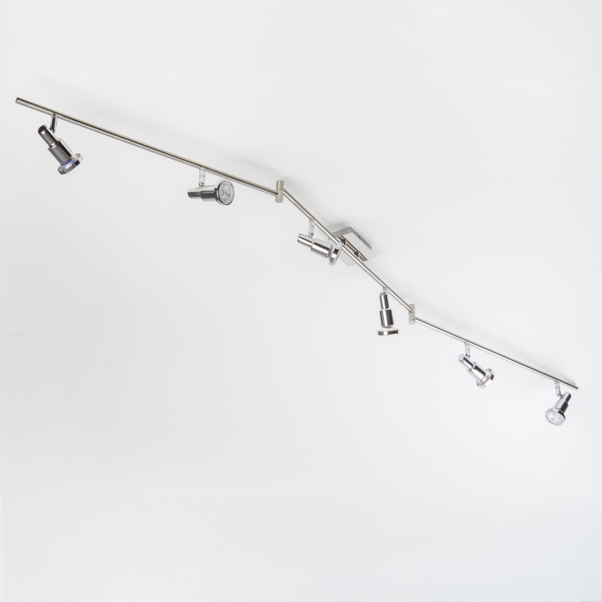 LED-Spotleuchte 6xGU10/5W/230V glänzender Chrom