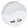 LED-Steckdosen-Nachtlicht mit Dämmerungssensor 2xUSB LED/0,45W/230V 3000K