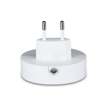 LED-Steckdosen-Nachtlicht mit Dämmerungssensor 2xUSB LED/0,45W/230V 3000K