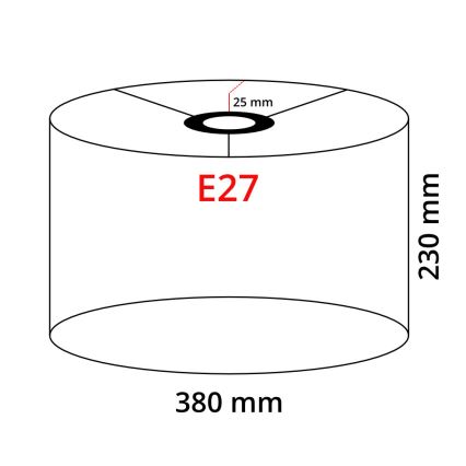 LED-Stehleuchte TUNJA 1x E27/20 W/230 V Ø 38 cm schwarz/taupe