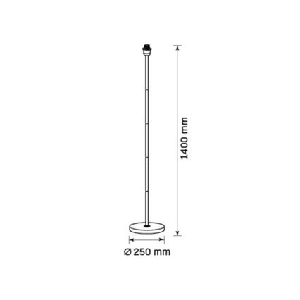 LED-Stehleuchte TUNJA 1xE27/20W/230V Ø 38 cm gold/taupe