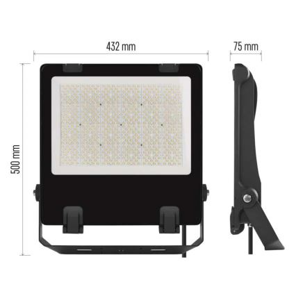 LED-Strahler AVENO LED/300W/230V 4000K 48000 lm IP66 schwarz