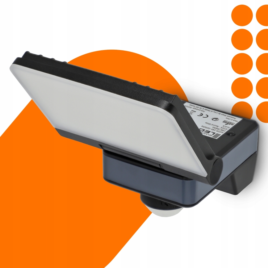 LED-Strahler mit Bewegungs- und Dämmerungssensor LED/24W/230V 4200K IP54 schwarz