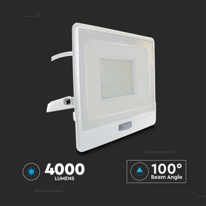LED-Strahler mit Sensor LED/50W/230V 6500K IP65 weiß