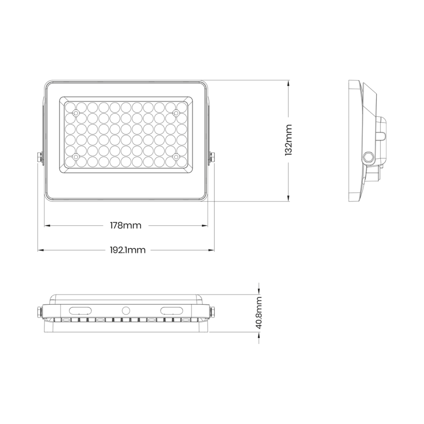 LED – Strahler mit Solarpanel FOCUS 60W/10000 mAh 3,2V 6000K IP65 + Fernbedienung