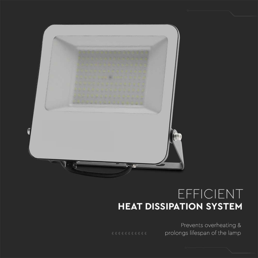 LED-Strahler SAMSUNG CHIP LED/100W/230V 4000K IP65 schwarz