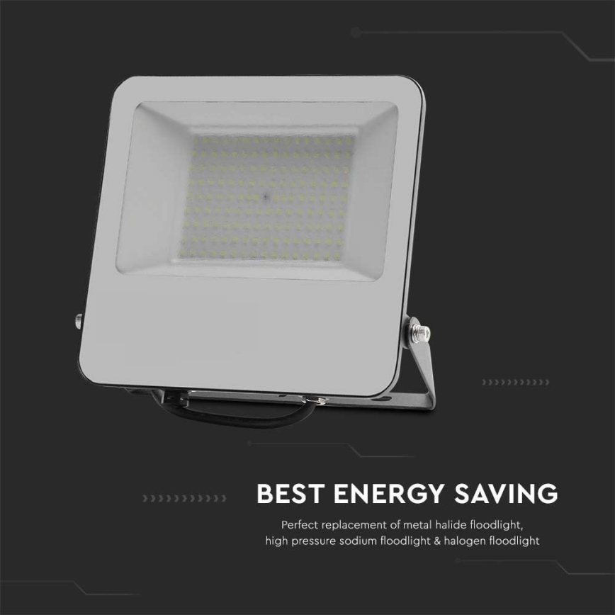 LED-Strahler SAMSUNG CHIP LED/100W/230V 4000K IP65 schwarz