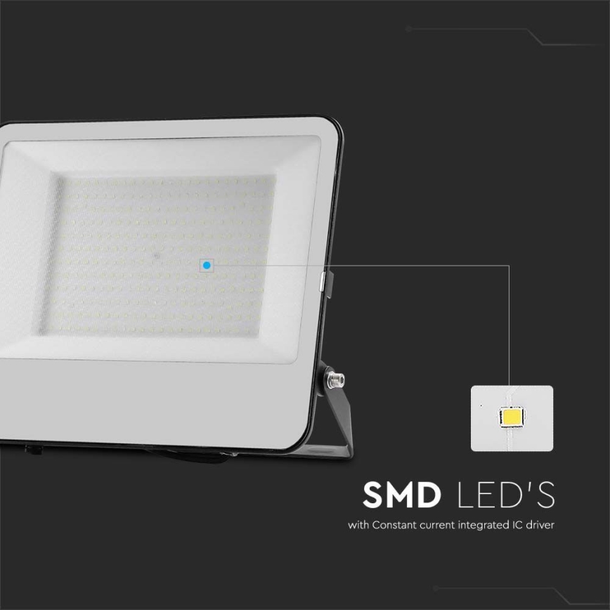 LED-Strahler SAMSUNG CHIP LED/200W/230V 4000K IP65 schwarz