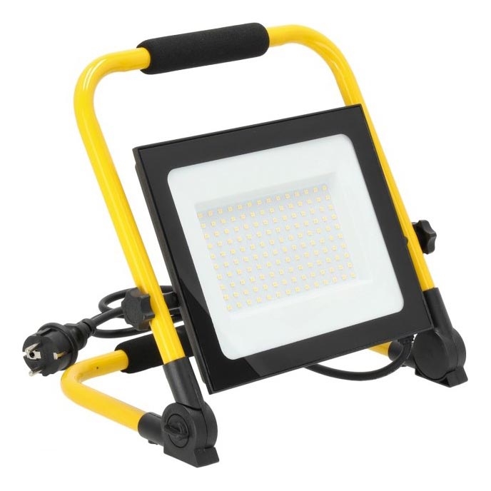 LED-Strahler TIGRA LED/100W/4000K IP54 schwarz/gelb