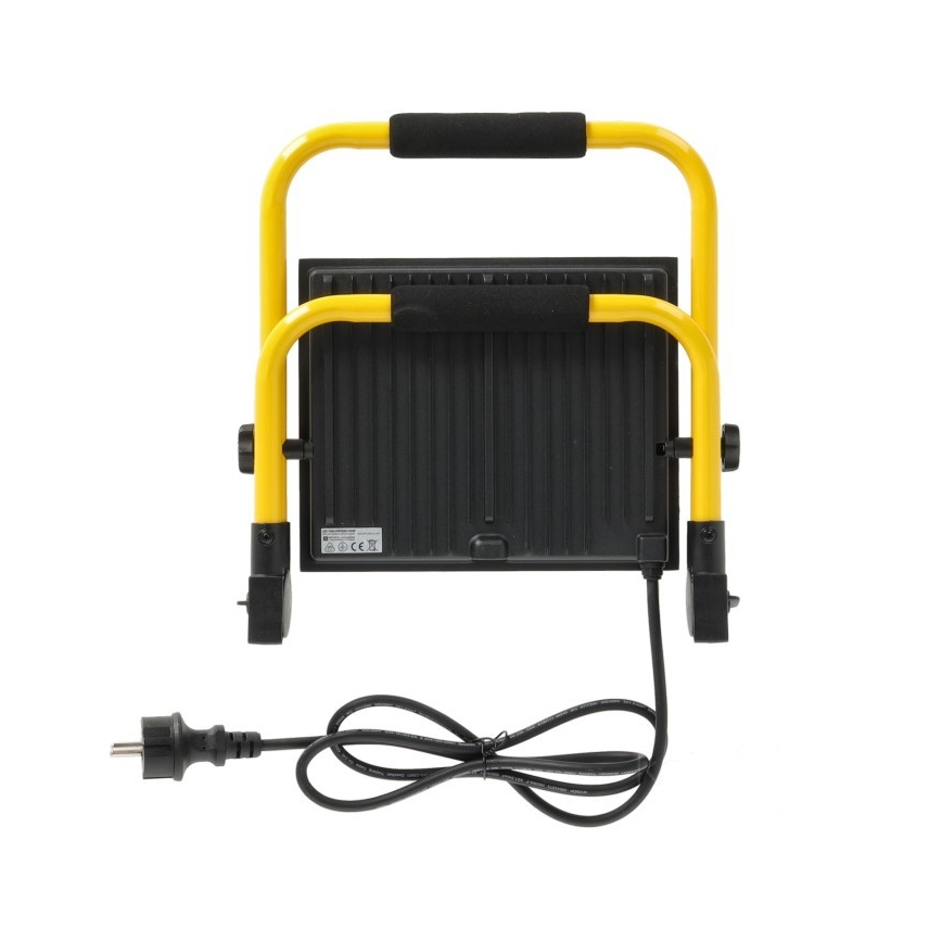 LED-Strahler TIGRA LED/100W/4000K IP54 schwarz/gelb