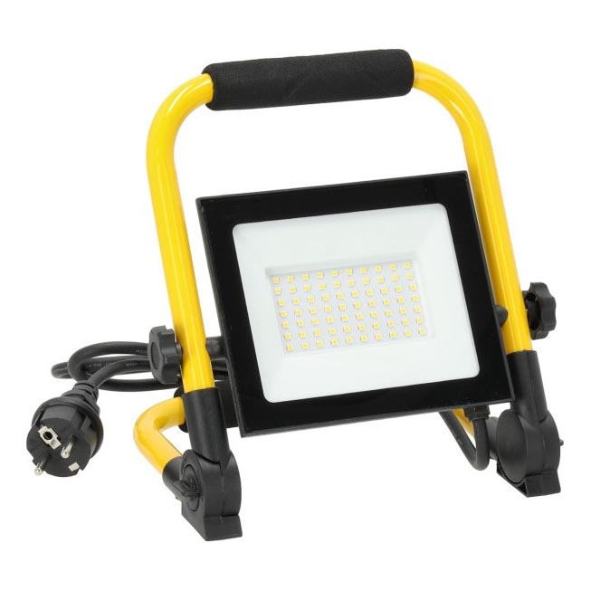 LED-Strahler TIGRA LED/50W/4000K IP54 schwarz/gelb