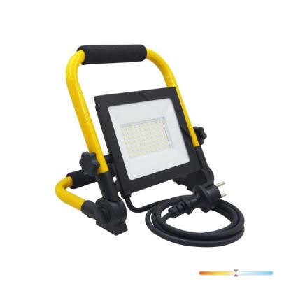 LED-Strahler TIGRA LED/50W/4000K IP54 schwarz/gelb